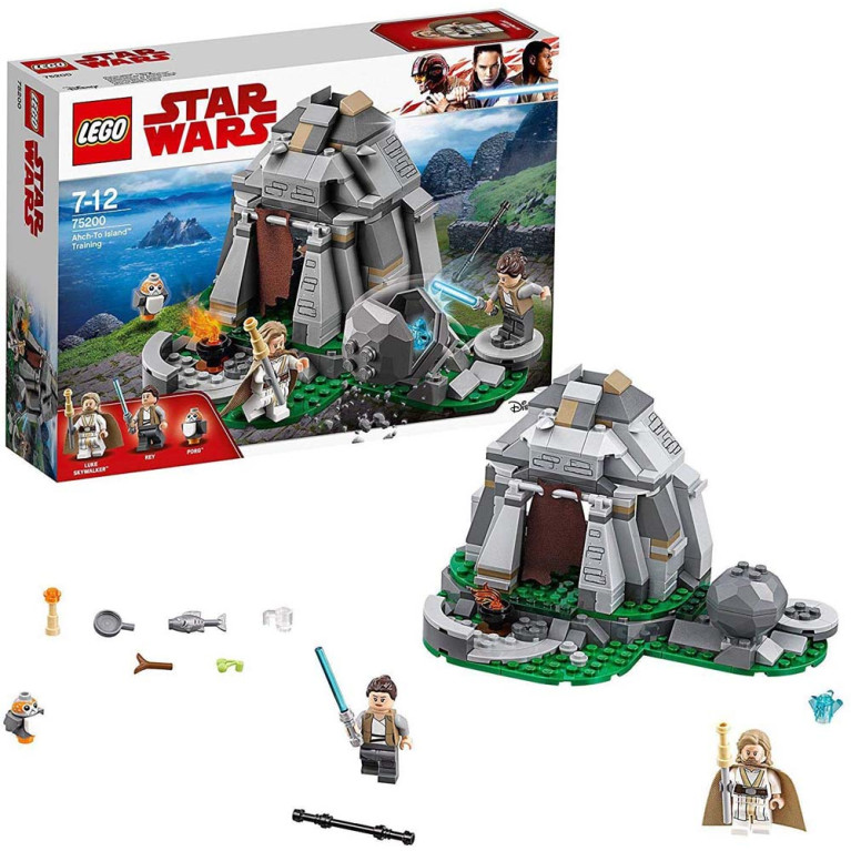 LEGO Star Wars - Ahch-To Island Training 75200 Voorkant Doos met Set