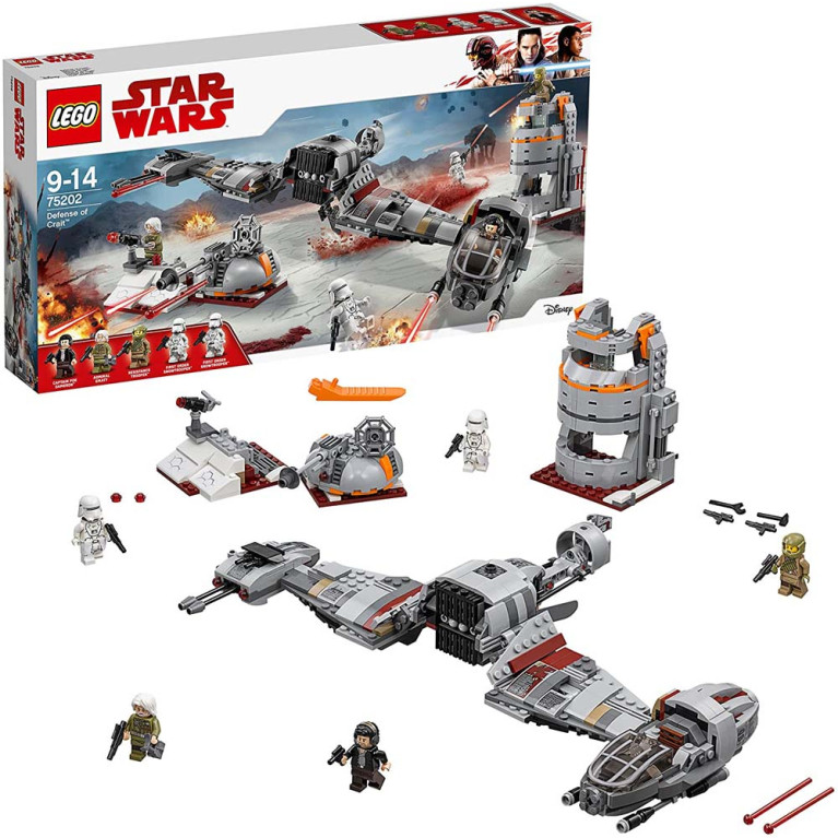 LEGO Star Wars - Defense of Crait 75202 Voorkant Doos met Set