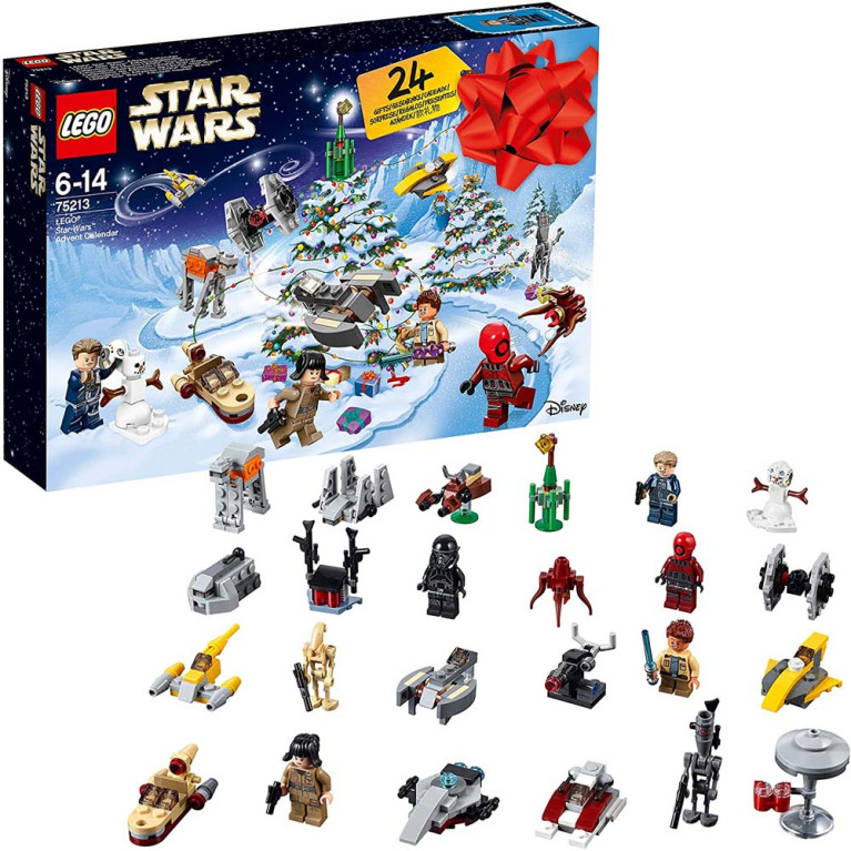 LEGO Star Wars - 2018 Advent Calendar 75213 Voorkant Doos met Set