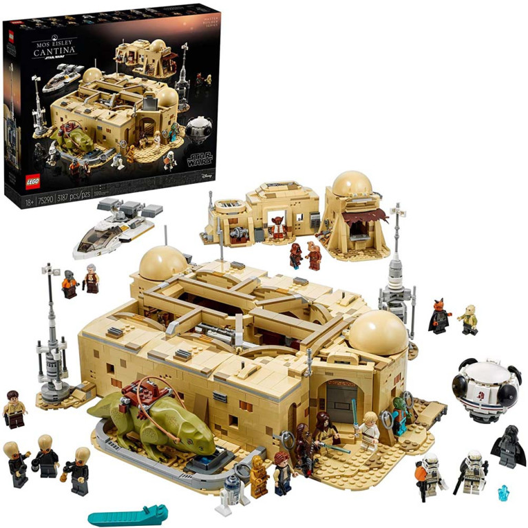 LEGO Star Wars - Mos Eisley Cantina 75290 Voorkant Doos met Set
