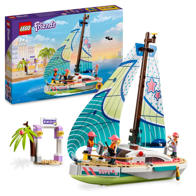 LEGO Friends - Stephanies Sailing Adventure  - Voorkant Doos met Set