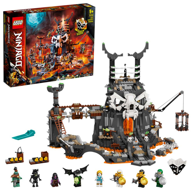 LEGO Ninjago - Skull Sorcerers Dungeons 71722 - Voorkant Doos met Set