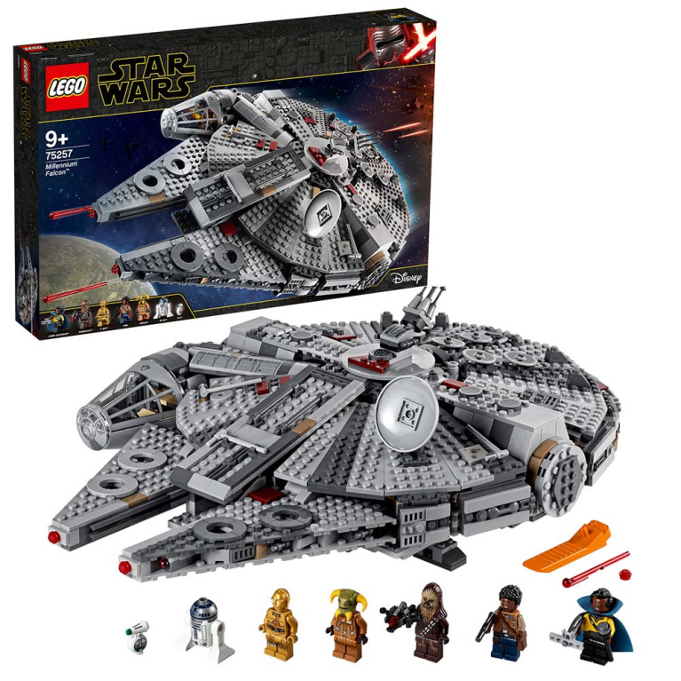 LEGO Star Wars - Millennium Falcon 75257 Voorkant Doos met Set