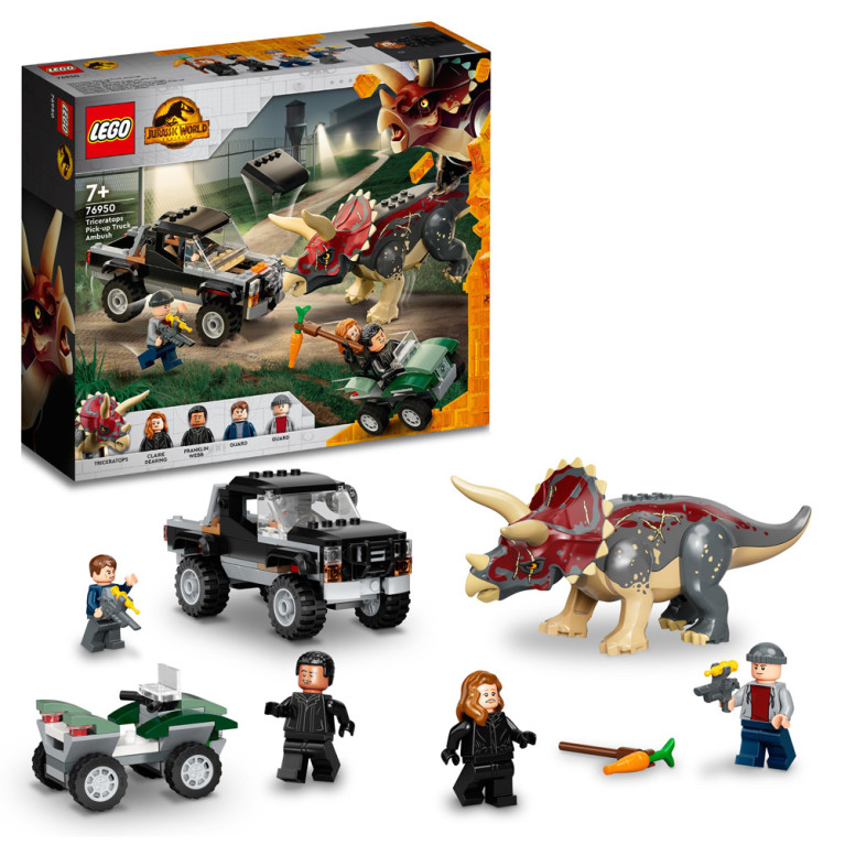LEGO Jurassic World - Triceratops Pick-up Truck Ambush 76950