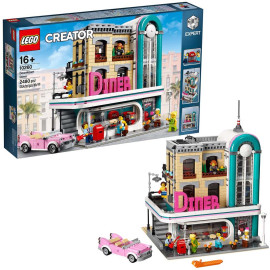 LEGO Creator Expert - Downtown Diner 10260 Voorkant Doos met Set