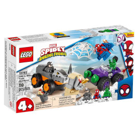 LEGO Marvel Spiderman - Hulk vs. Rhino Trick Showdown 10782 - Voorkant Doos