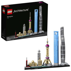 LEGO Architecture - Shanghai 21039 Voorkant Doos met Set