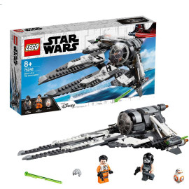 LEGO Star Wars - Black Ace TIE Interceptor 75242 Voorkant Doos met Set