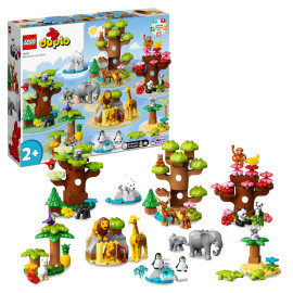 LEGO DUPLO - Wild Animals of the World 10975  - Voorkant Doos met Set