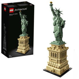 LEGO Architecture - Statue of Liberty 21042 Voorkant Doos met Set