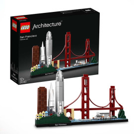 LEGO Architecture - San Francisco 21043 Voorkant Doos met Set