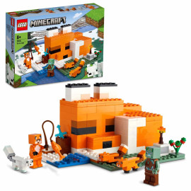 LEGO Minecraft - The Fox Lodge 21178 - Voorkant Doos met Set