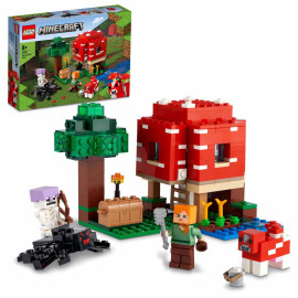 LEGO Minecraft - The Mushroom House 21179 - Voorkant Doos met Set