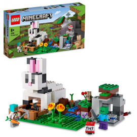 LEGO Minecraft - The Rabit Ranch 21181 - Voorkant Doos met Set