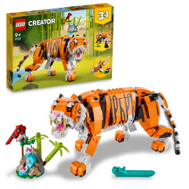 LEGO Creator 3in1 - Majestic Tiger 31129 - Voorkant Doos met Set