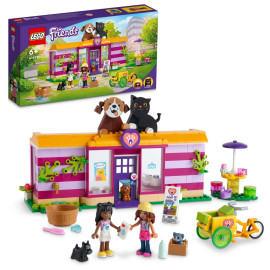 LEGO Friends - Animal Adoption Café Area 41699  - Voorkant Doos met Set