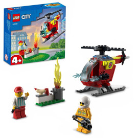 LEGO City - Fire Helicopter 60318 - Voorkant Doos met Set