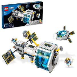 LEGO City - Lunar Space Station 60349  - Voorkant Doos met Set