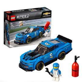 LEGO Speed Champions - Chevrolet Camaro ZL1 Race Car 75891 Voorkant Doos met Set