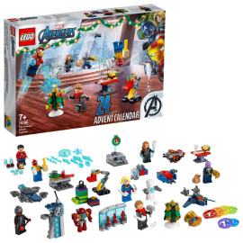 LEGO Marvel - The Avengers 2021 Advent Calendar 76196 - Voorkant Doos met Set