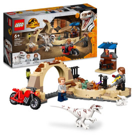 LEGO Jurassic World - Atrociraptor Dinosaur: Bike Chase 76945 - Voorkant Doos met Set