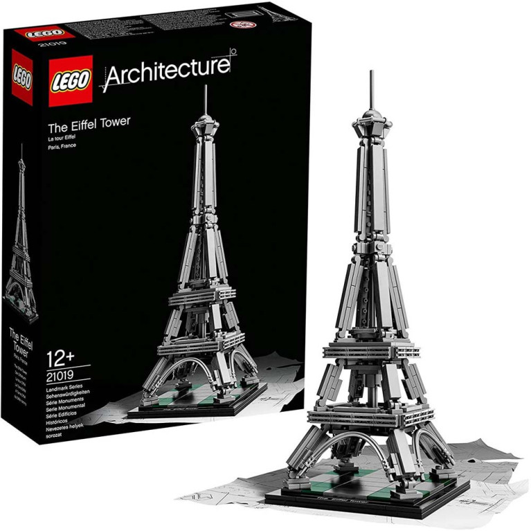 LEGO Architecture - The Eiffel Touwer 21019 Voorkant Doos met Set