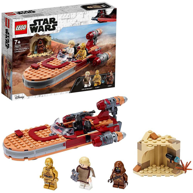 LEGO Star Wars - Luke Skywalkers Landspeeder 75271 Voorkant Doos met Set