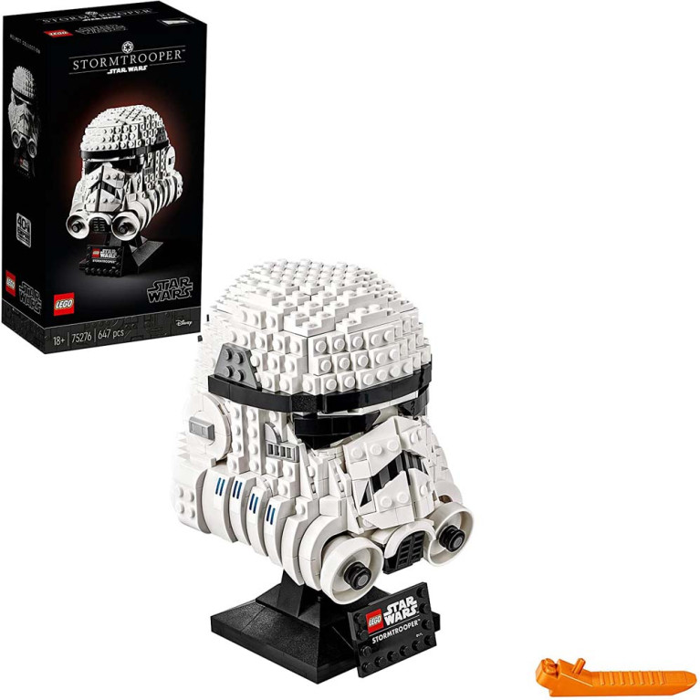 LEGO Star Wars - Stormtrooper Helmet 75276 Voorkant Doos met Set