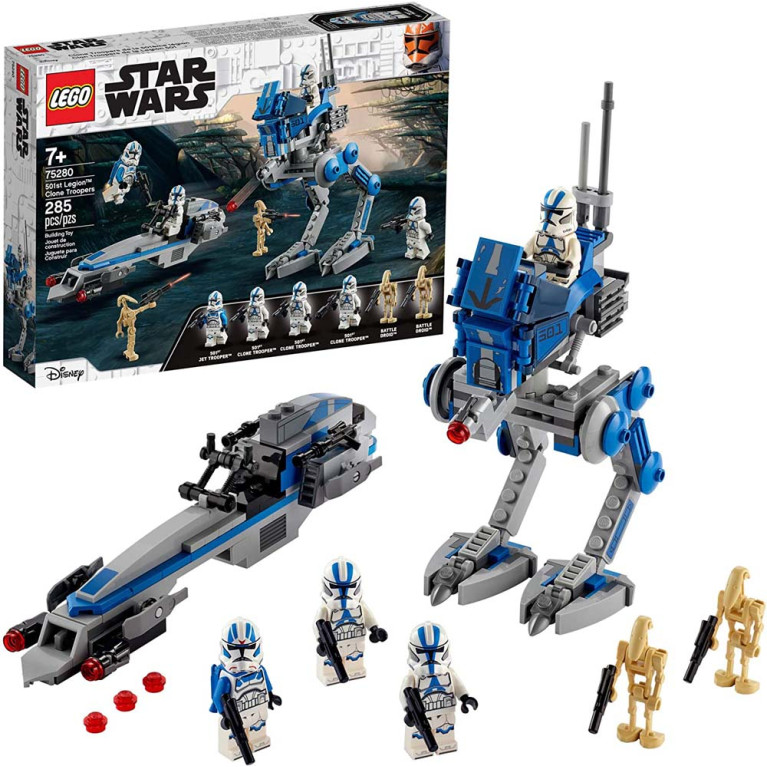 LEGO Star Wars - 501st Legion Clone Troopers 75280 Voorkant Doos met Set
