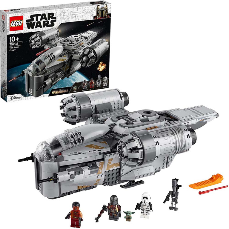 LEGO Star Wars - The Mandalorian de Razor Crest 75292 Voorkant Doos met Set