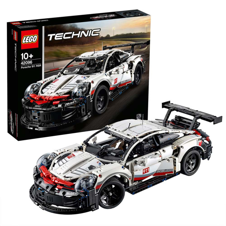 LEGO Technic - Porsche 911 RSR 42096 Voorkant Doos met Set