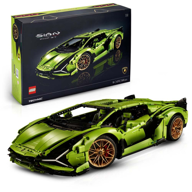 LEGO Technic - Lamborghini Sian FKP 37 42115 Voorkant Doos met Set
