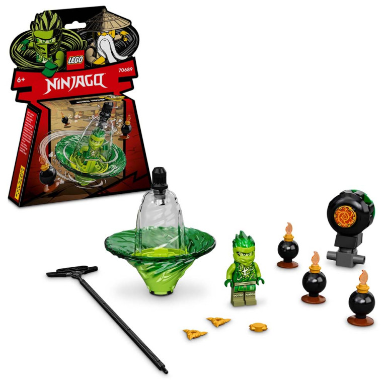 LEGO Ninjago - Lloyd's Spinjitzu Ninja Training 70689  - Voorkant Doos met Set