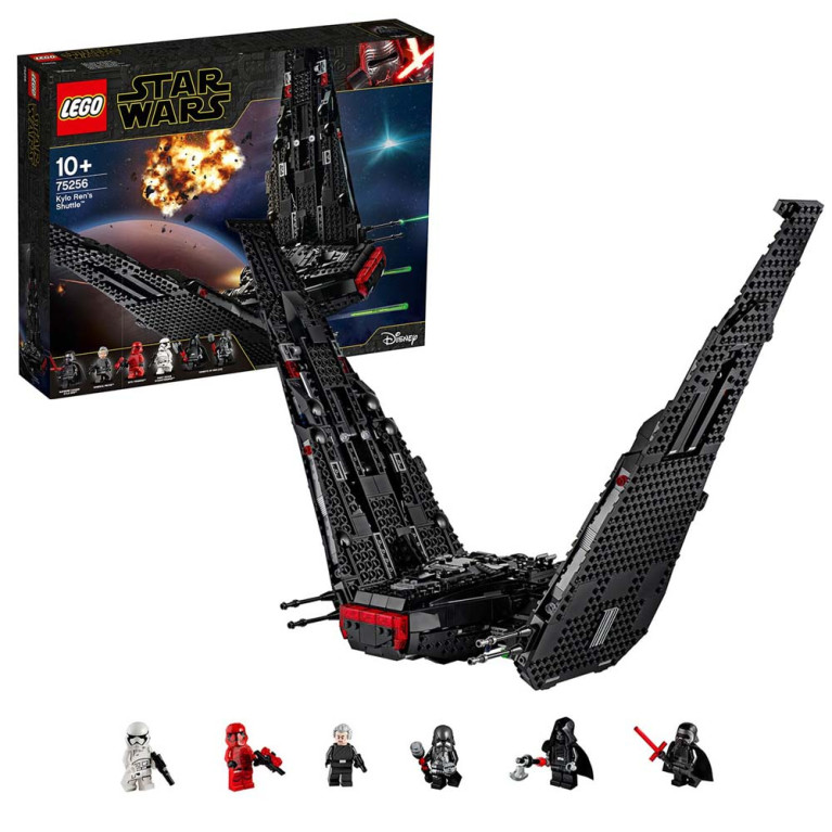 LEGO Star Wars - Kylo Rens Shuttle 75256 Voorkant Doos met Set