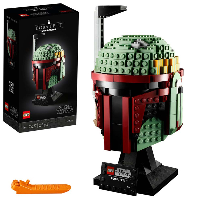 LEGO Star Wars - Boba Fett Helmet 75277 Voorkant Doos met Set