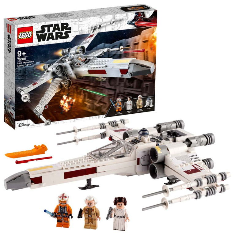 LEGO Star Wars - Luke Skywalkers X-Wing Fighter 75301 Voorkant Doos met Set