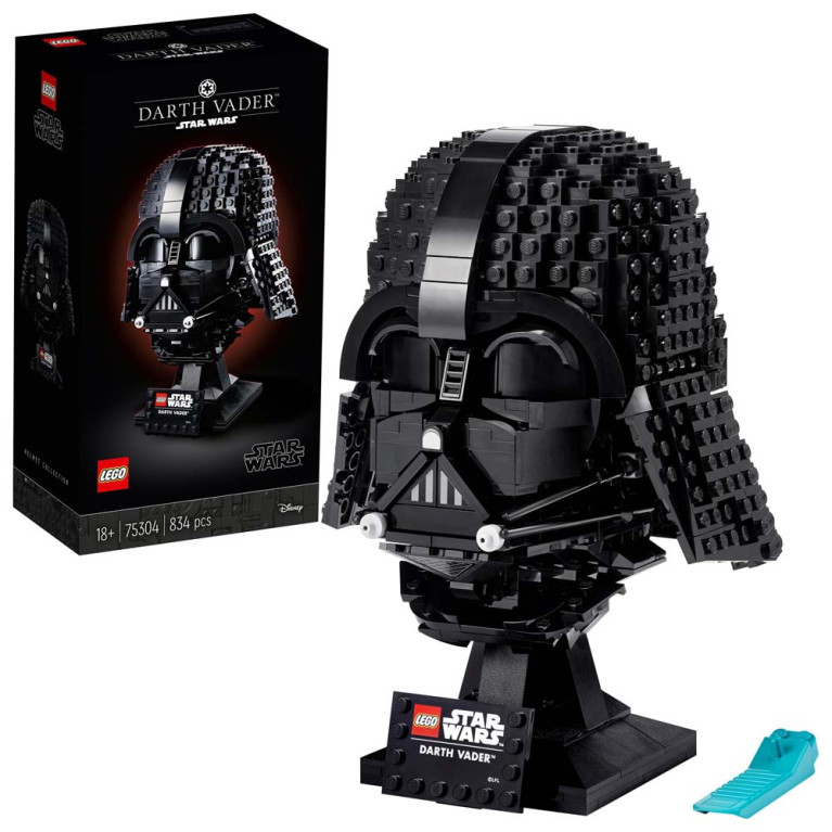 LEGO Star Wars - Darth Vader Helmet 75304 Voorkant Doos met Set