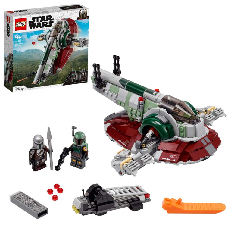 LEGO Star Wars - Boba Fett s Starship 75312 - Voorkant Doos met Set