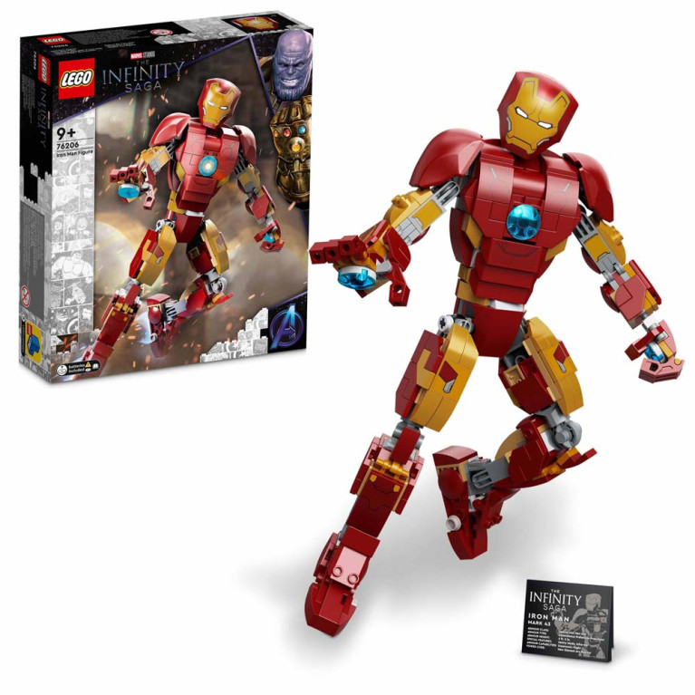 LEGO Marvel Super Heroes - Iron Man Figuur 76206 - Voorkant Doos met Set