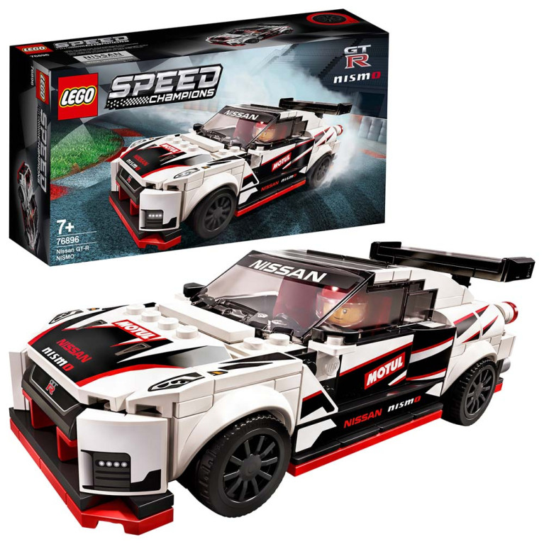 LEGO Speed Champions - Nissan GT-R NISMO 76896 Voorkant Doos met Set