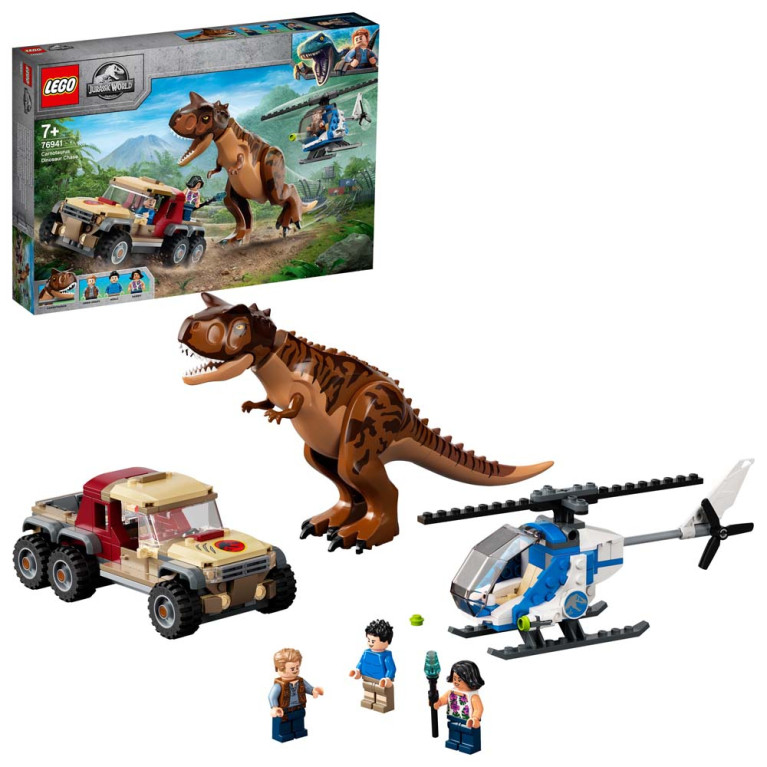 LEGO Jurassic World - Carnotaurus Dinosaurus Chase 76941 - Voorkant Doos met Set