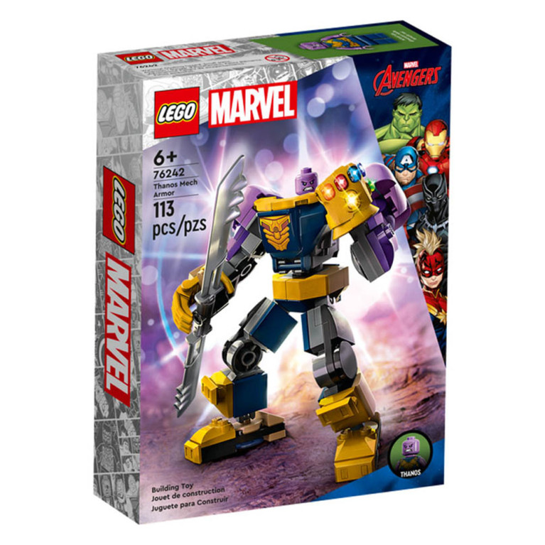 LEGO Marvel Super Heroes - Thanos Mech 76242 - voorkant doos