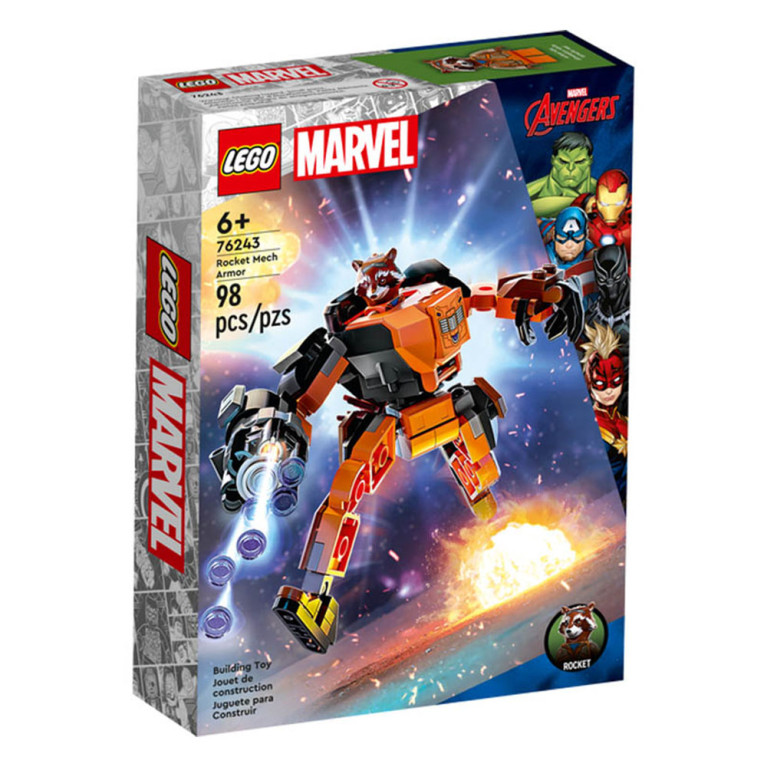 LEGO Marvel Super Heroes - Rocket Mech 76243 - voorkant doos
